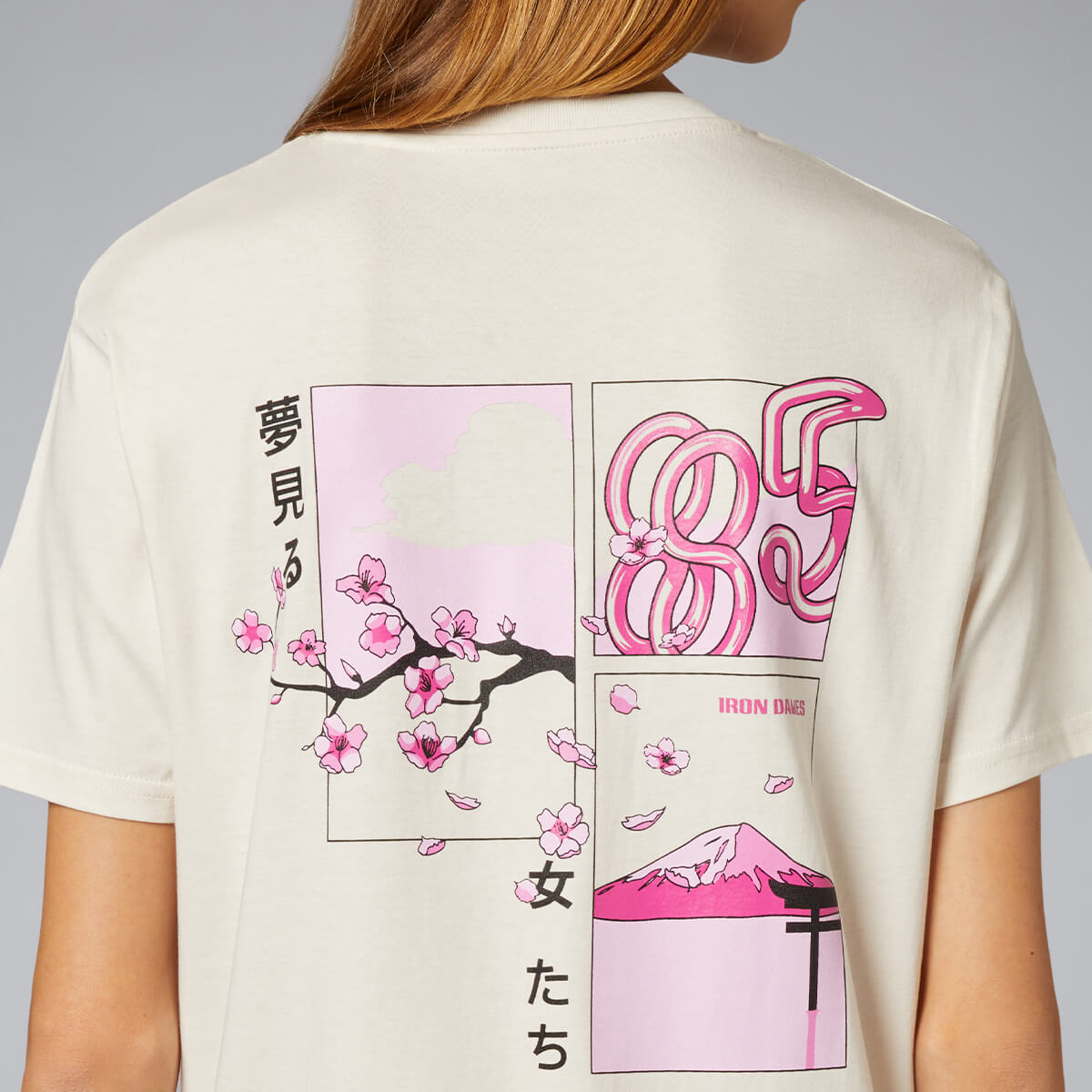 BEIGE TSHIRT - IRON DAMES X FUJI
