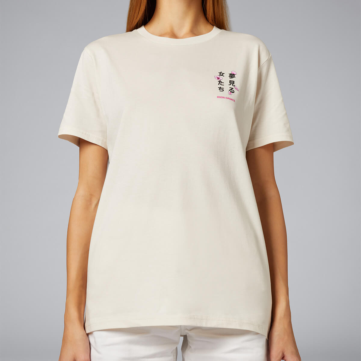 BEIGE TSHIRT - IRON DAMES X FUJI