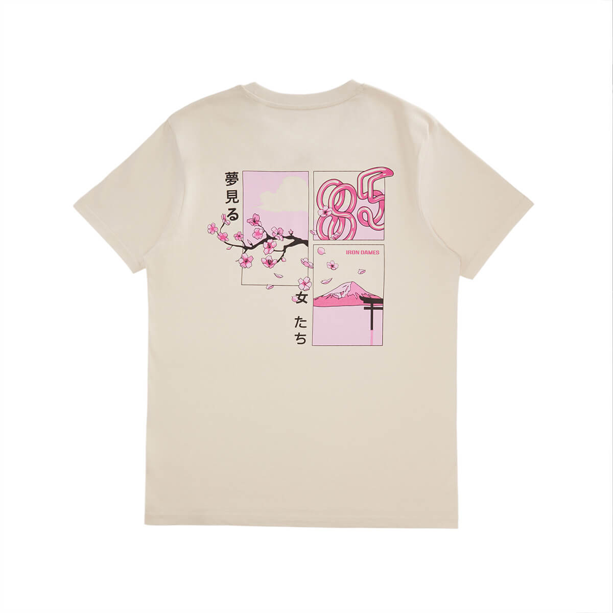 BEIGE TSHIRT - IRON DAMES X FUJI