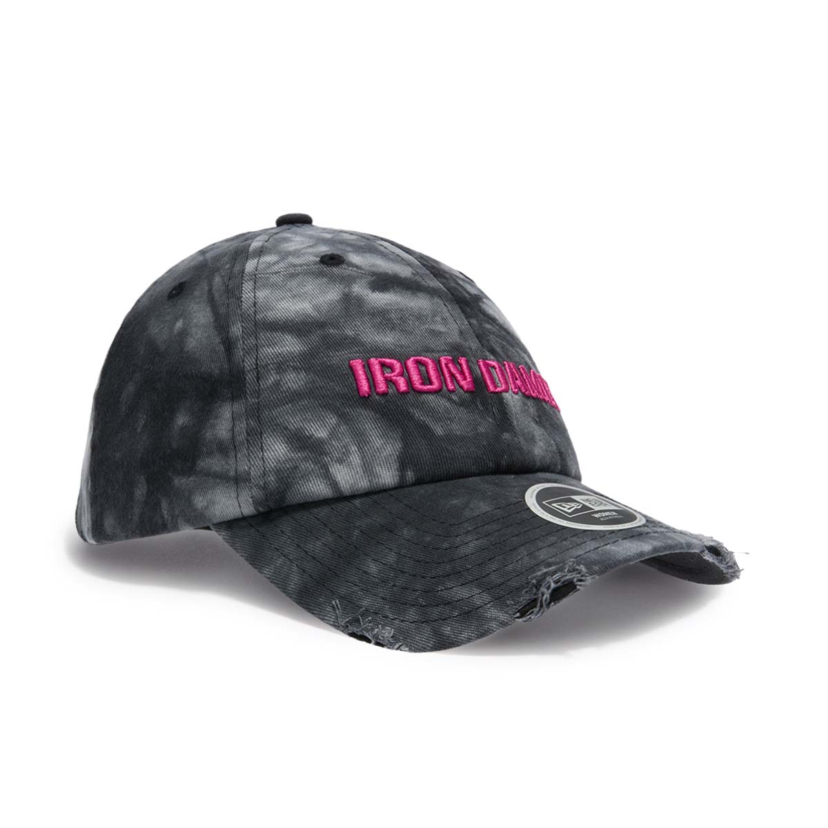WOMENS NEW ERA IRON DAMES DISTRESSED DENIM OPEN BACK CAP