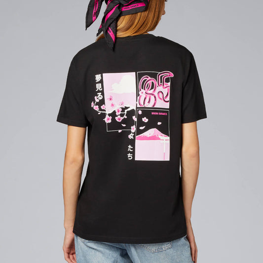 BLACK TSHIRT - IRON DAMES X FUJI